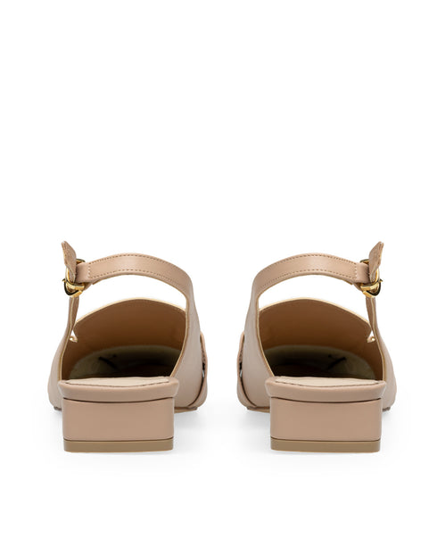 Mocasín Picudo Slingback Nude 60800